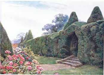 Arc de if à Brickwall, Sussex, des Jardins d